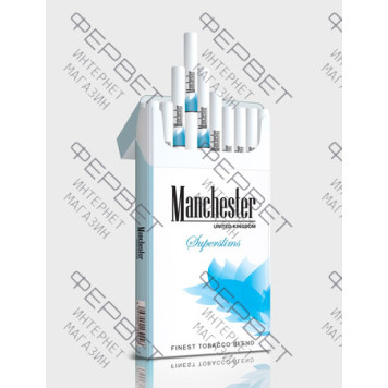 Сигареты Manchester Superslims Blue